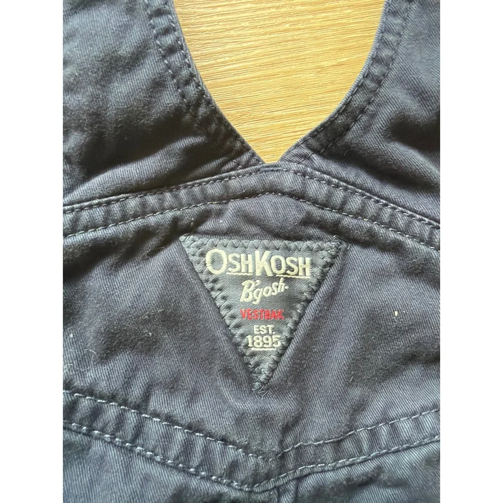 OshKosh Bgosh Kids‎ Navy Blue Fleece Lined Vestbak Overalls size 24 Months